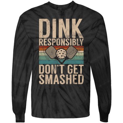 Pickleball Accessories Funny Slogan Pickleball Tie-Dye Long Sleeve Shirt