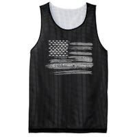 Patriotic, American Flag Design By G.O.A.T. Country Clothing Mesh Reversible Basketball Jersey Tank