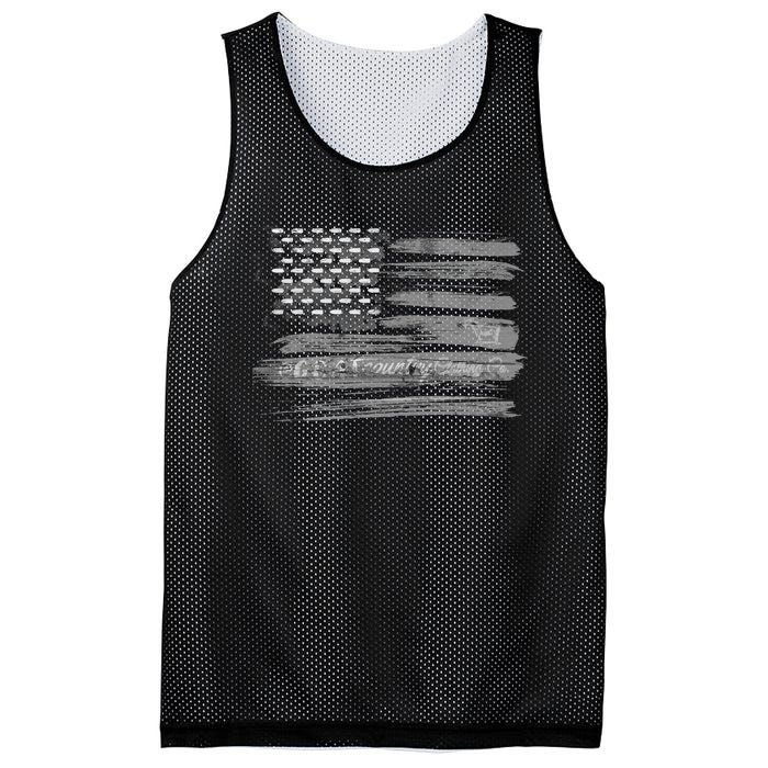 Patriotic, American Flag Design By G.O.A.T. Country Clothing Mesh Reversible Basketball Jersey Tank