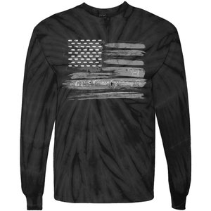 Patriotic, American Flag Design By G.O.A.T. Country Clothing Tie-Dye Long Sleeve Shirt