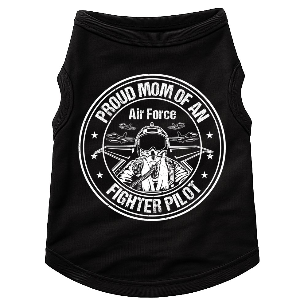Proud Air Force Mom Fighter Pilot Design Cool Gift Doggie Tank