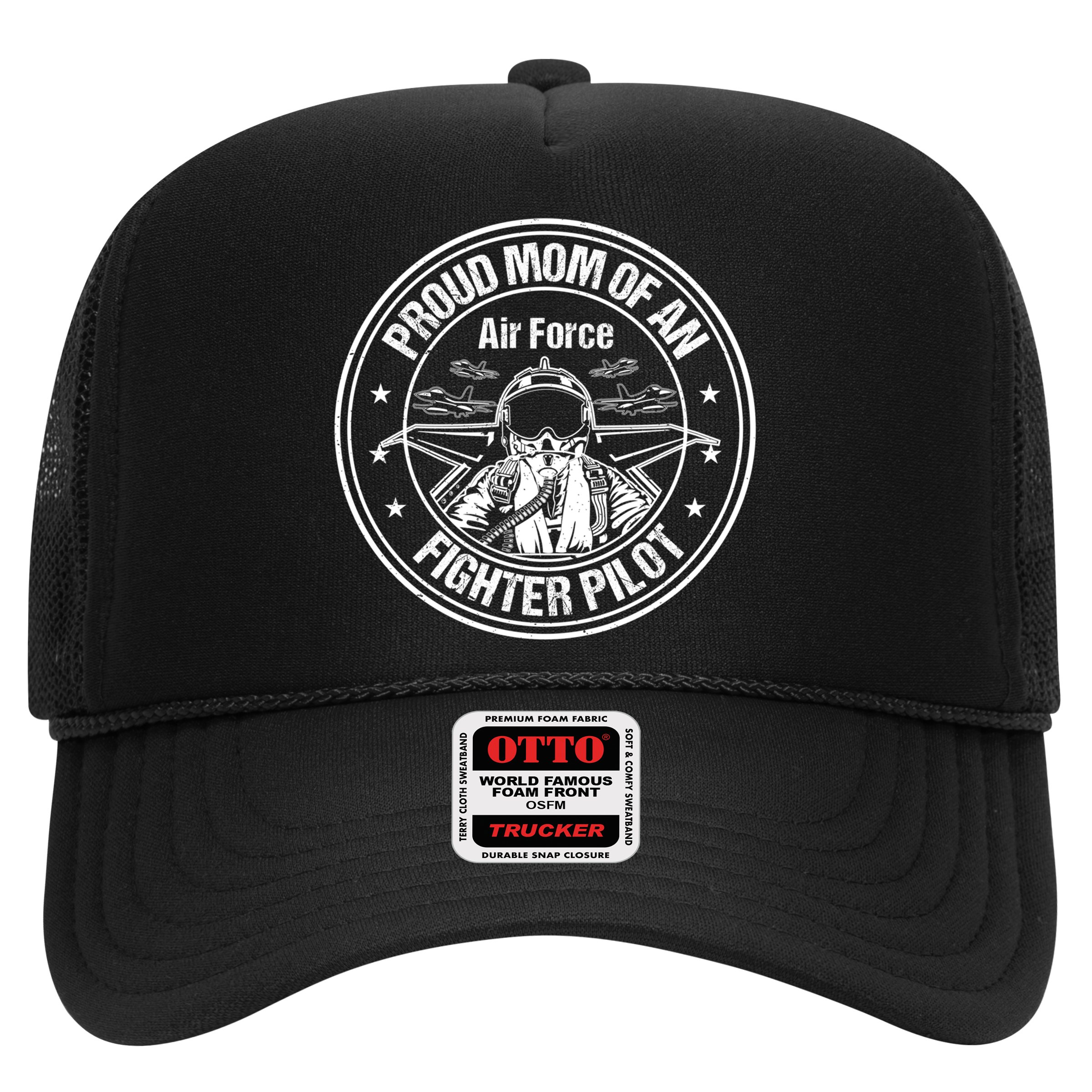 Proud Air Force Mom Fighter Pilot Design Cool Gift Hat