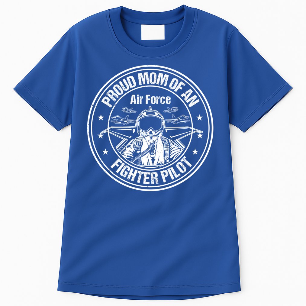 Proud Air Force Mom Fighter Pilot Design Cool Gift Tall T-Shirt