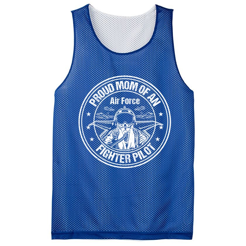 Proud Air Force Mom Fighter Pilot Design Cool Gift Mesh Reversible Basketball Jersey Tank