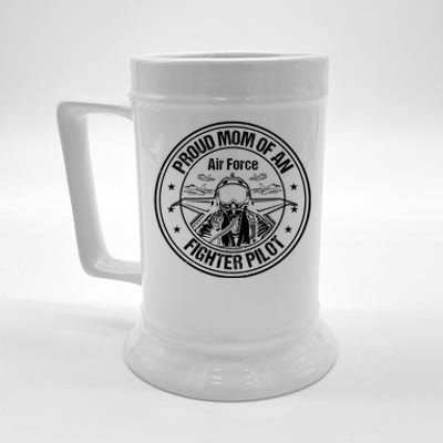 Proud Air Force Mom Fighter Pilot Design Cool Gift Beer Stein