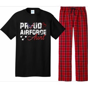 Proud Air Force Aungift Us Heart Military Gift Pajama Set