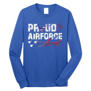 Proud Air Force Aungift Us Heart Military Gift Long Sleeve Shirt