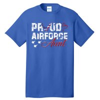 Proud Air Force Aungift Us Heart Military Gift Tall T-Shirt