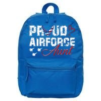 Proud Air Force Aungift Us Heart Military Gift 16 in Basic Backpack