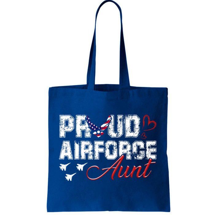 Proud Air Force Aungift Us Heart Military Gift Tote Bag