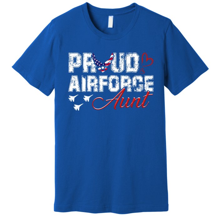 Proud Air Force Aungift Us Heart Military Gift Premium T-Shirt