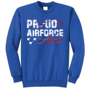 Proud Air Force Aungift Us Heart Military Gift Tall Sweatshirt