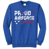 Proud Air Force Aungift Us Heart Military Gift Tall Sweatshirt