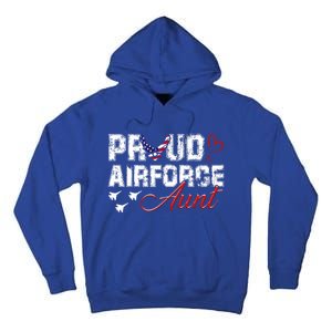 Proud Air Force Aungift Us Heart Military Gift Tall Hoodie