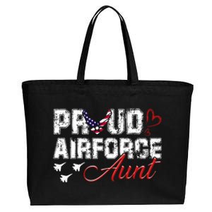 Proud Air Force Aungift Us Heart Military Gift Cotton Canvas Jumbo Tote