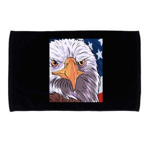 Proud American Flag One Nation Under God Patriotic Christian Funny Gift Microfiber Hand Towel