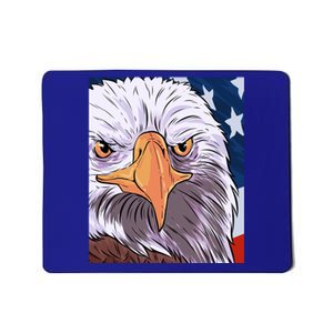 Proud American Flag One Nation Under God Patriotic Christian Funny Gift Mousepad