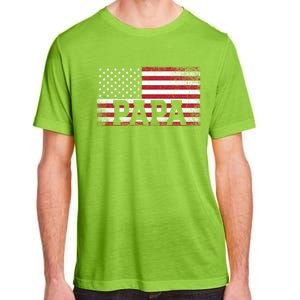 Papa American Flag FatherS Day 4th Of July Gift Grandpa Great Gift Adult ChromaSoft Performance T-Shirt