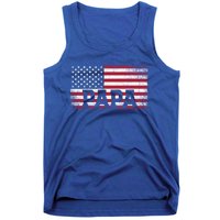 Papa American Flag FatherS Day 4th Of July Gift Grandpa Great Gift Tank Top