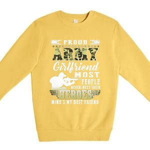 Proud Army Friend Most People Gift Premium Crewneck Sweatshirt