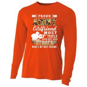 Proud Army Friend Most People Gift Cooling Performance Long Sleeve Crew