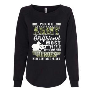 Proud Army Friend Most People Gift Womens California Wash Sweatshirt