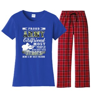 Proud Army Friend Most People Gift Women's Flannel Pajama Set