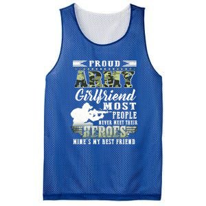 Proud Army Friend Most People Gift Mesh Reversible Basketball Jersey Tank