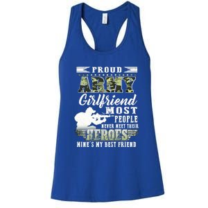 Proud Army Friend Most People Gift Women's Racerback Tank