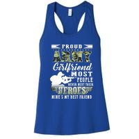 Proud Army Friend Most People Gift Women's Racerback Tank