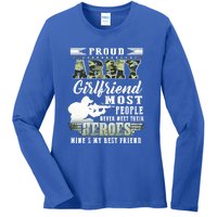 Proud Army Friend Most People Gift Ladies Long Sleeve Shirt