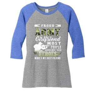 Proud Army Friend Most People Gift Women's Tri-Blend 3/4-Sleeve Raglan Shirt