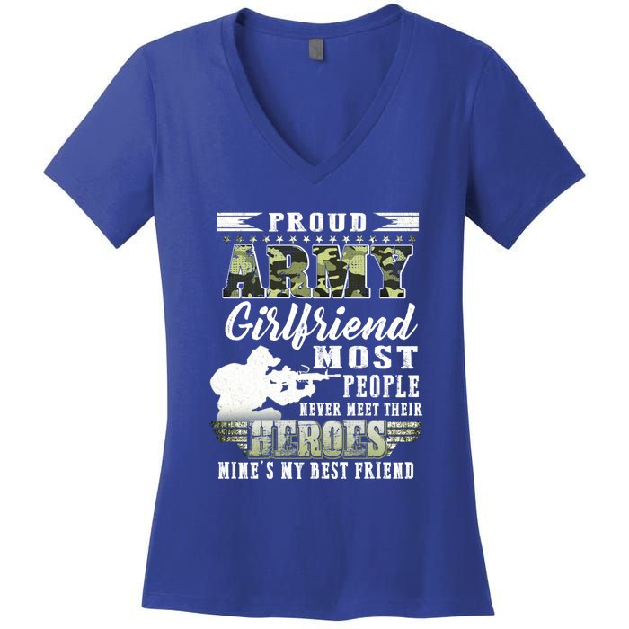 Proud Army Friend Most People Gift Women's V-Neck T-Shirt