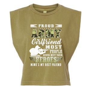 Proud Army Friend Most People Gift Garment-Dyed Women's Muscle Tee