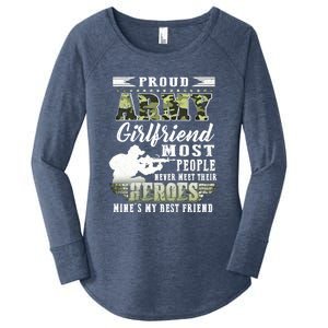 Proud Army Friend Most People Gift Women's Perfect Tri Tunic Long Sleeve Shirt