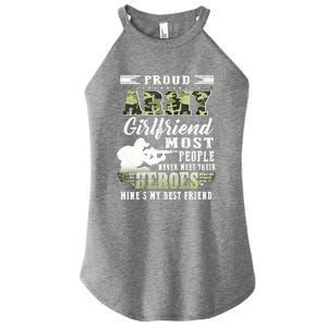 Proud Army Friend Most People Gift Women's Perfect Tri Rocker Tank