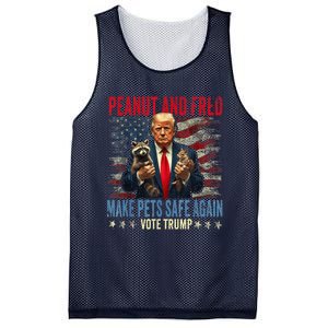 Peanut And Fred Make Pets Safe Again Trump 2024 Usa Grunged Flag Mesh Reversible Basketball Jersey Tank