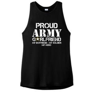 Proud Army Friend Meaningful Gift Military Friend My Hero Ladies PosiCharge Tri-Blend Wicking Tank