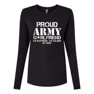 Proud Army Friend Meaningful Gift Military Friend My Hero Womens Cotton Relaxed Long Sleeve T-Shirt