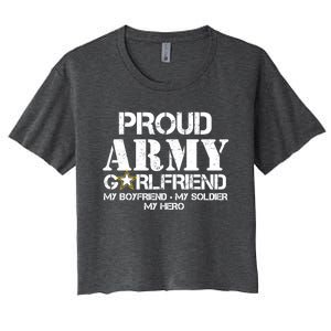 Proud Army Friend Meaningful Gift Military Friend My Hero Women's Crop Top Tee