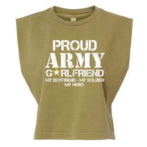 Proud Army Friend Meaningful Gift Military Friend My Hero Garment-Dyed Women's Muscle Tee