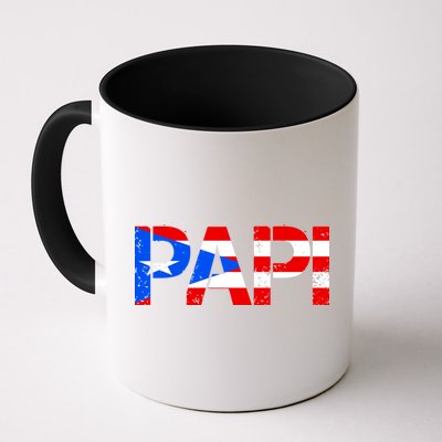 Papi American Flag Vintage Father's Day Mug