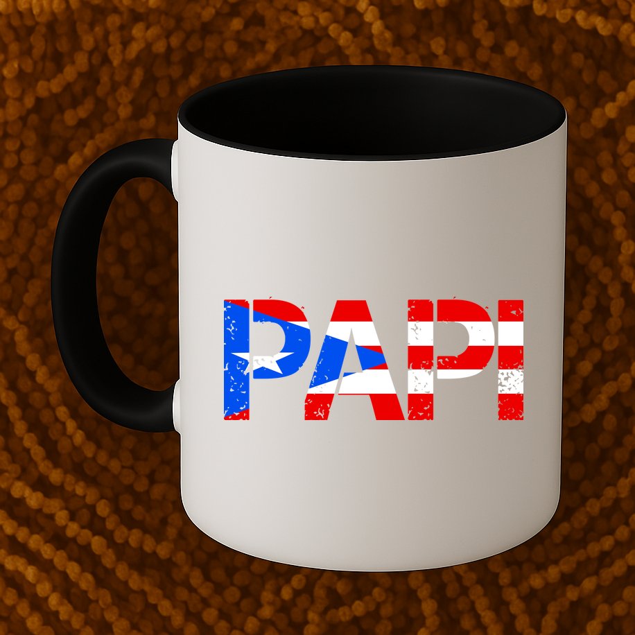 Papi American Flag Vintage Father's Day Mug