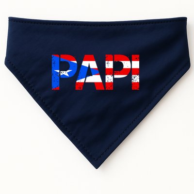 Papi American Flag Vintage Father's Day USA-Made Doggie Bandana