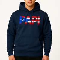 Papi American Flag Vintage Father's Day Hoodie