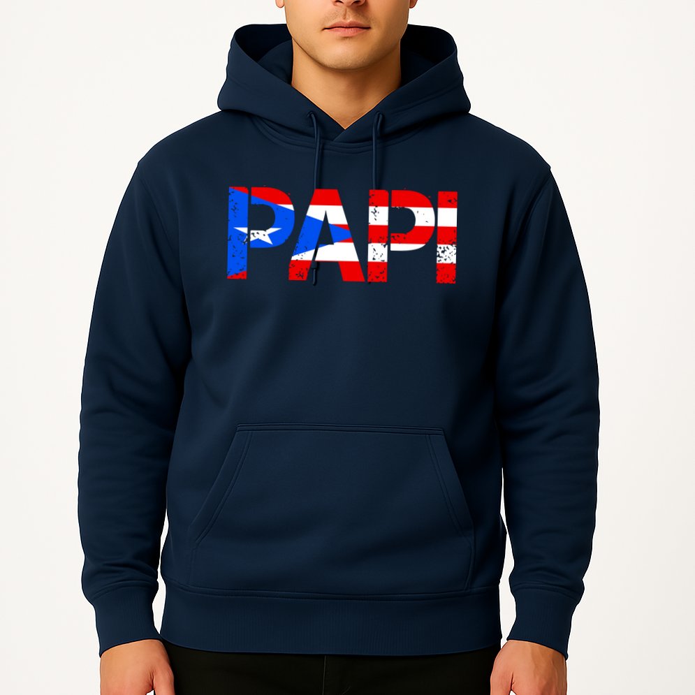 Papi American Flag Vintage Father's Day Hoodie