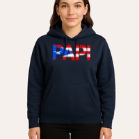 Papi American Flag Vintage Father's Day Hoodie