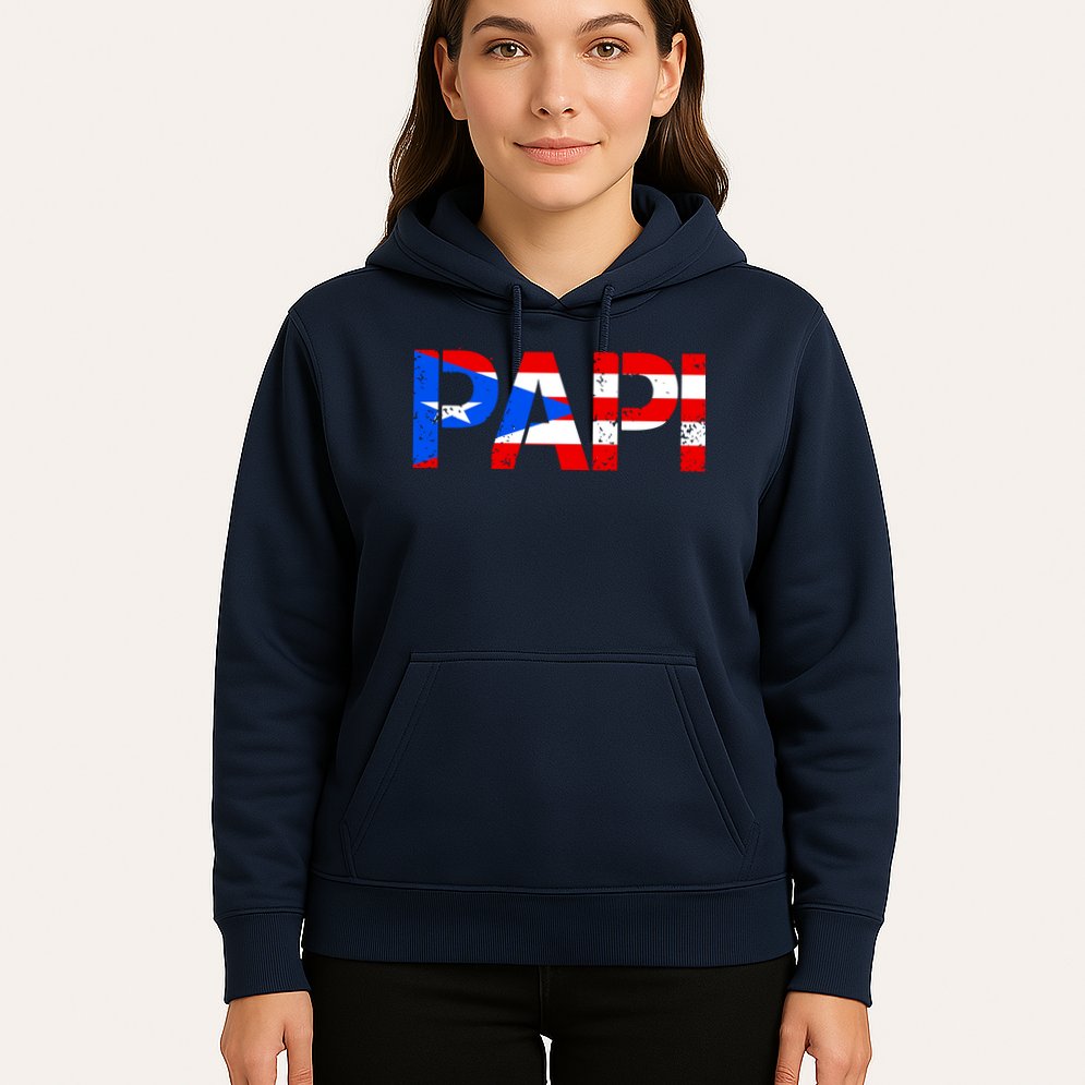 Papi American Flag Vintage Father's Day Hoodie