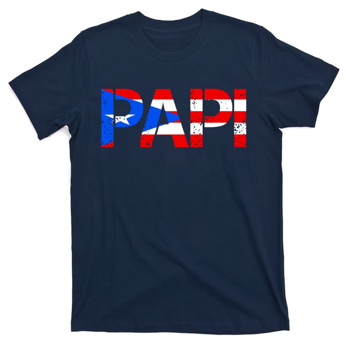 Papi American Flag Vintage Father's Day T-Shirt