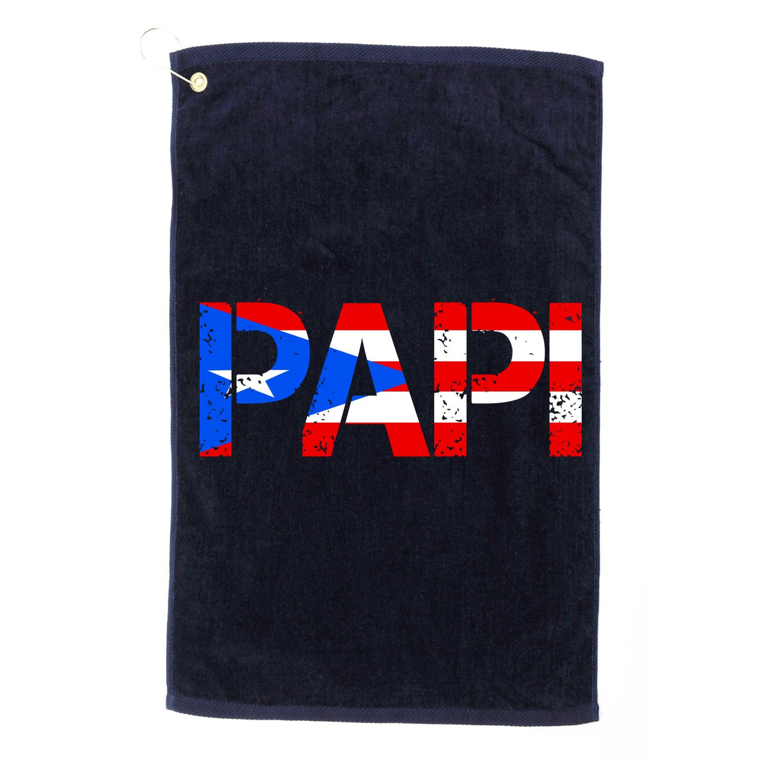 Papi American Flag Vintage Father's Day Golf Towel